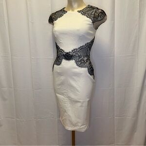 Paper Dolls white dress with black lace